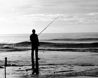 Tommie Burke  Jim Fishing 2010 #1 B&W