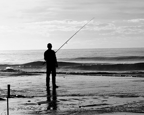 Tommie Burke  Jim Fishing 2010 #1 B&W